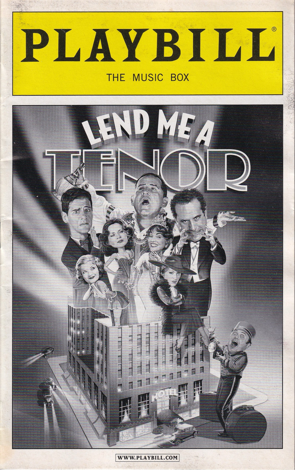 Lend Me a Tenor Playbill | The Music Box Theatre (2010)