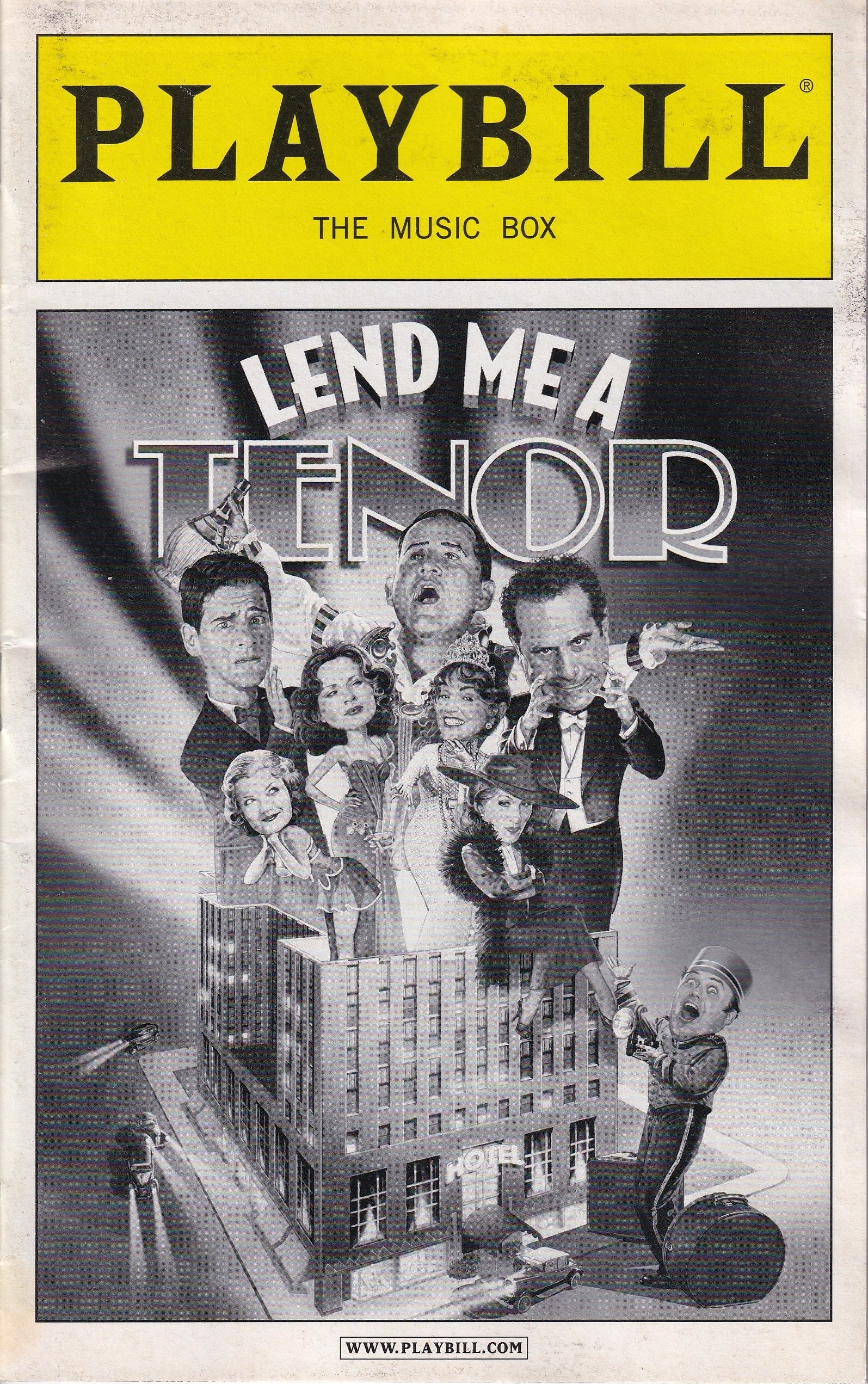 Lend Me a Tenor Playbill | The Music Box Theatre (2010)