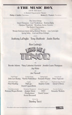 Lend Me a Tenor Playbill | The Music Box Theatre (2010)