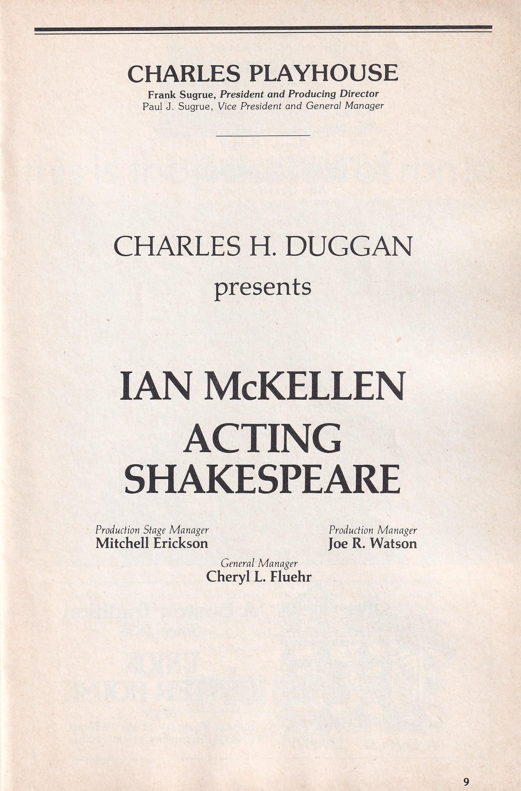 Acting Shakespeare (1987)
