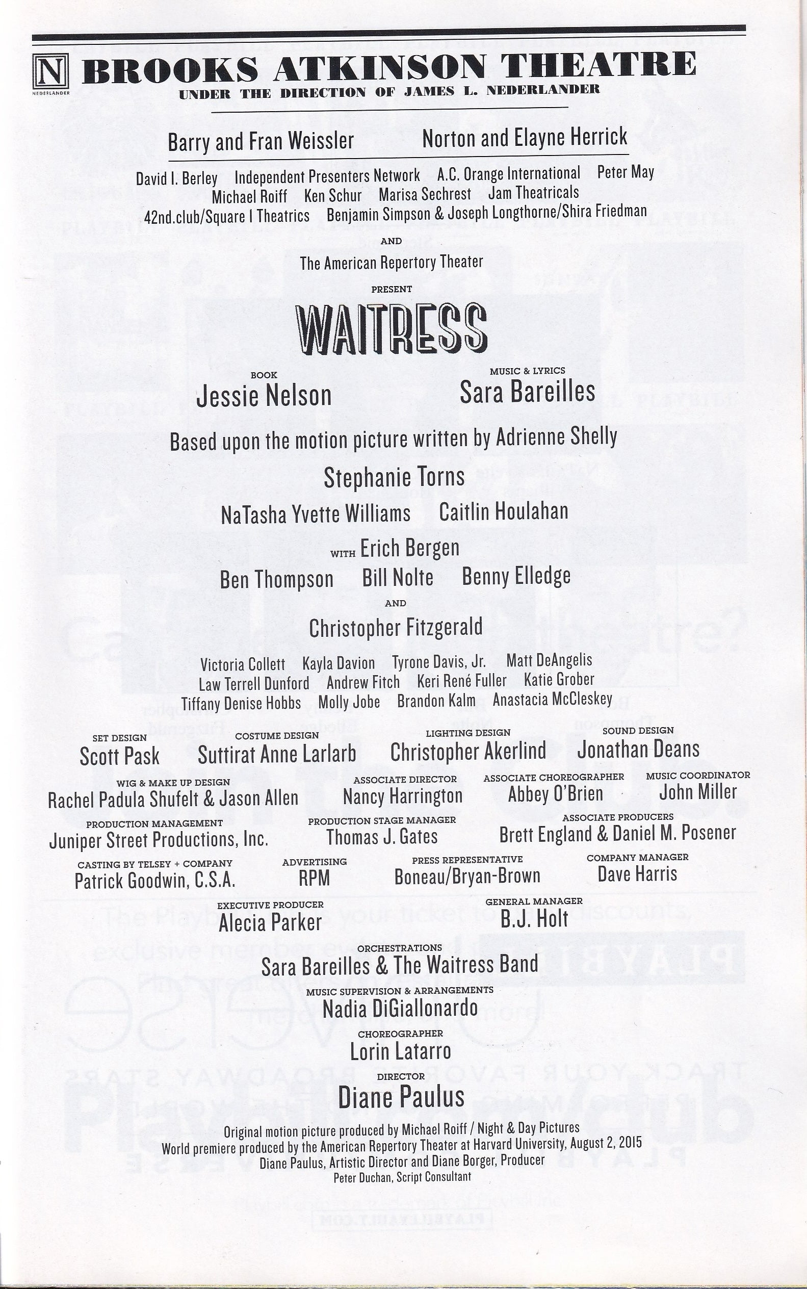 Waitress (Pride 2016)