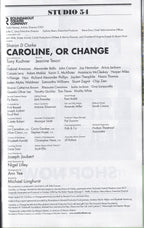Caroline, or Change Signed Playbill (2021)
