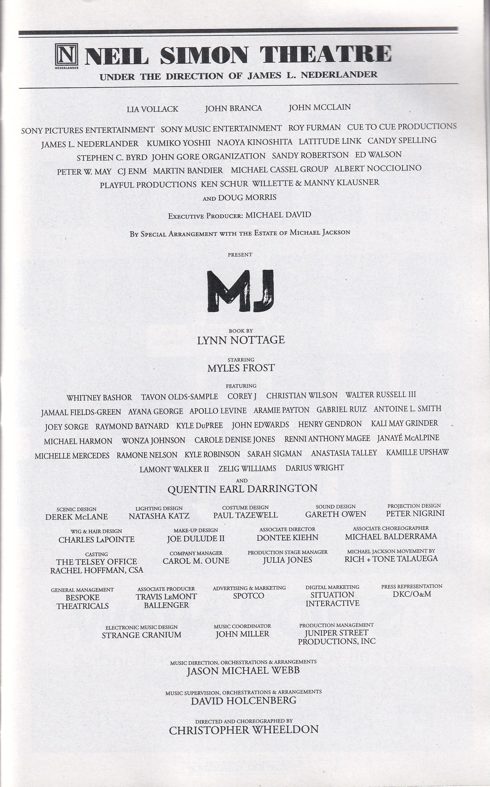 MJ The Musical (Thriller Night 2022)