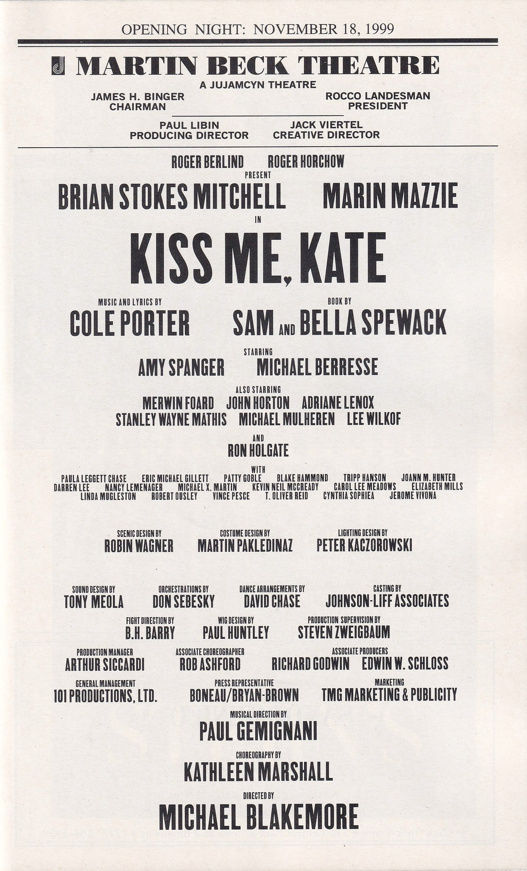Kiss Me, Kate (1999)