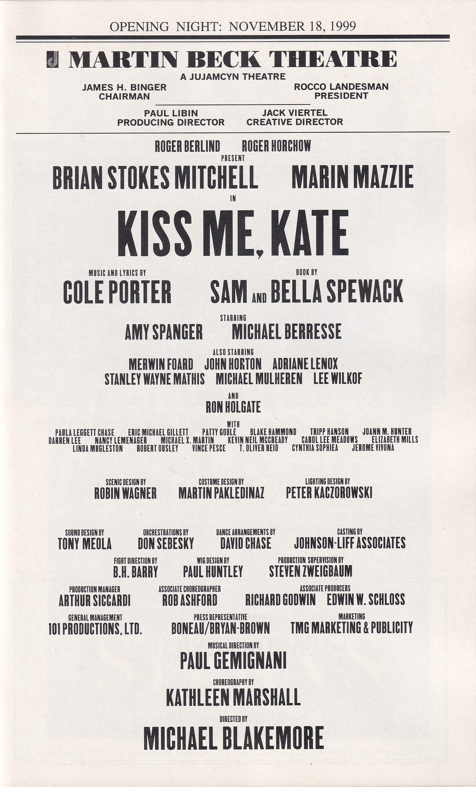 Kiss Me, Kate (1999)